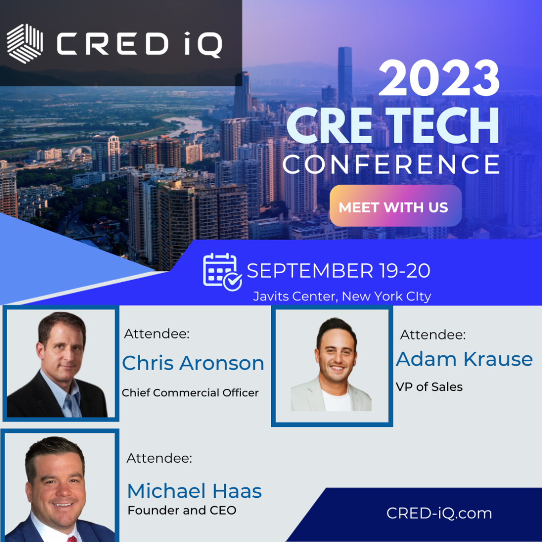 Meet with CRED iQ at CRE TECH 2023 in NYC | CRED iQ Blog